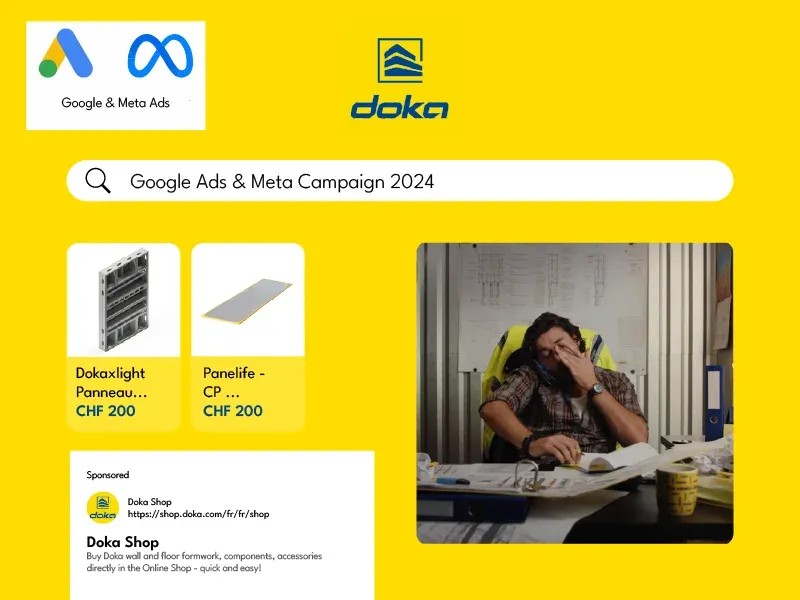 Online ads for Doka